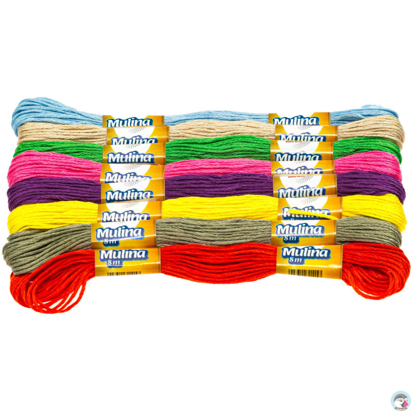Mulina pastelowa mix 8 kol. 8m MPMIX BREWIS