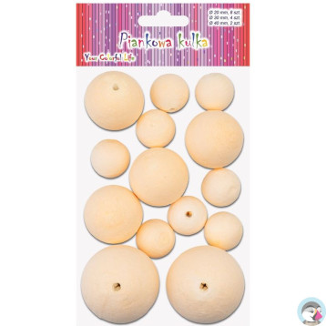 Piankowa kulka MW-1000 mix 20mm-8szt, 30mm-4szt, 40mm -2szt ALIGA