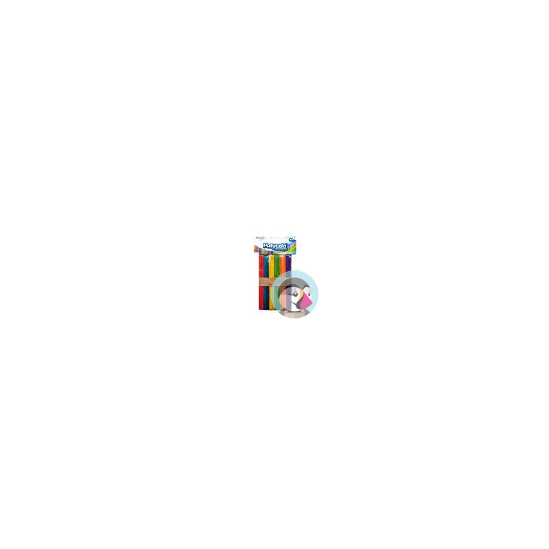 Patyczki kreatywne drewniane 140mm jumbo mix kolor (50szt.) PKD140 BREWIS