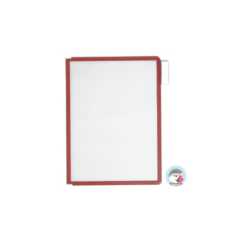 Panel informacyjny A4 (5 sztuk) czerwony (ramka) 560603 SHERPA DURABLE