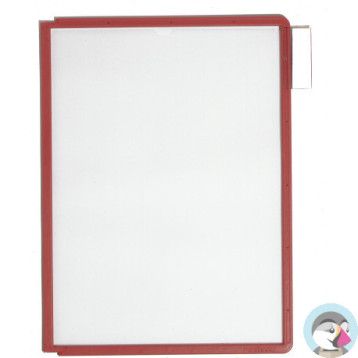 Panel informacyjny A4 (5 sztuk) czerwony (ramka) 560603 SHERPA DURABLE