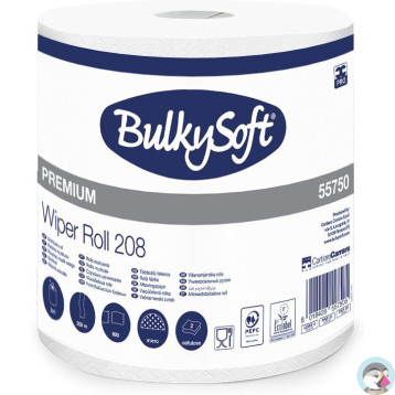 Czyściwo papierowe BulkySoft Classic 2 warstwy 208m celuloza biała 55750