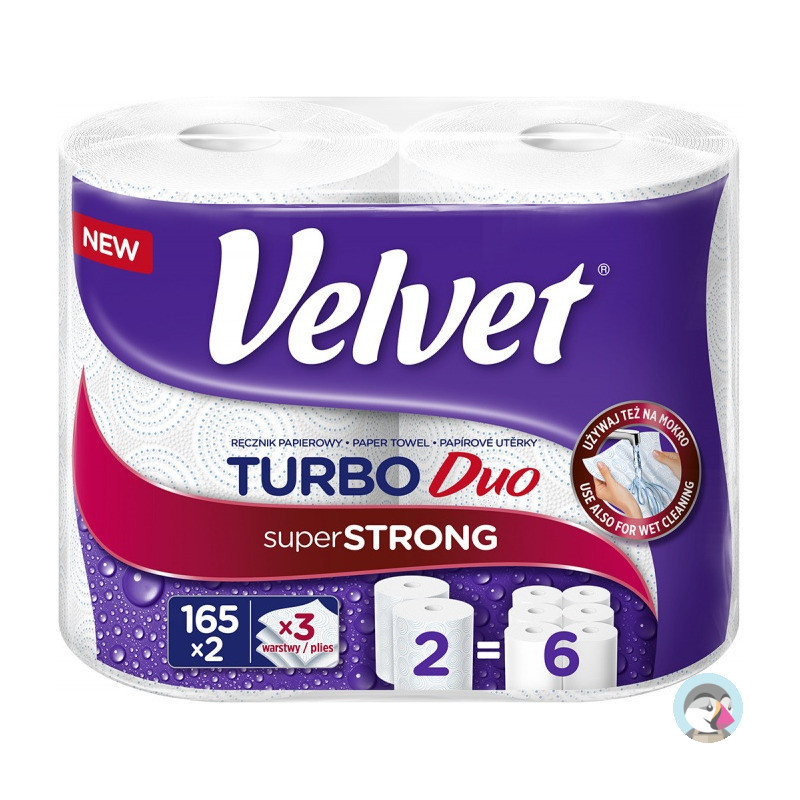 Ręcznik papierowy VELVET TURBO Duo (2 sztuki)