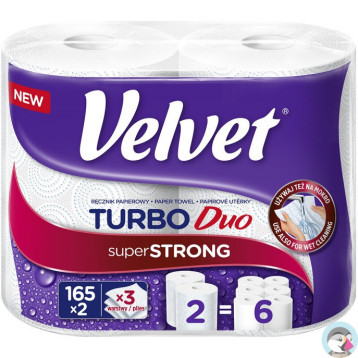 Ręcznik papierowy VELVET TURBO Duo (2 sztuki)