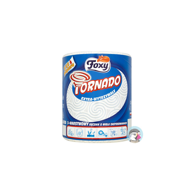 Ręcznik papierowy w rolce Jumbo FOXY TORNADO 3 warstwy