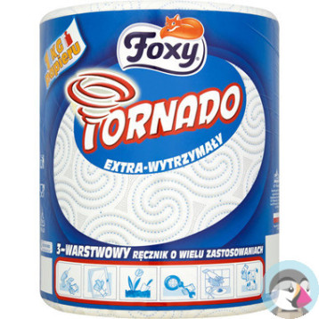 Ręcznik papierowy w rolce Jumbo FOXY TORNADO 3 warstwy