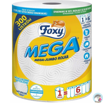 Ręcznik kuchenny FOXY MEGA JUMBO 300 listków 2 warstwy