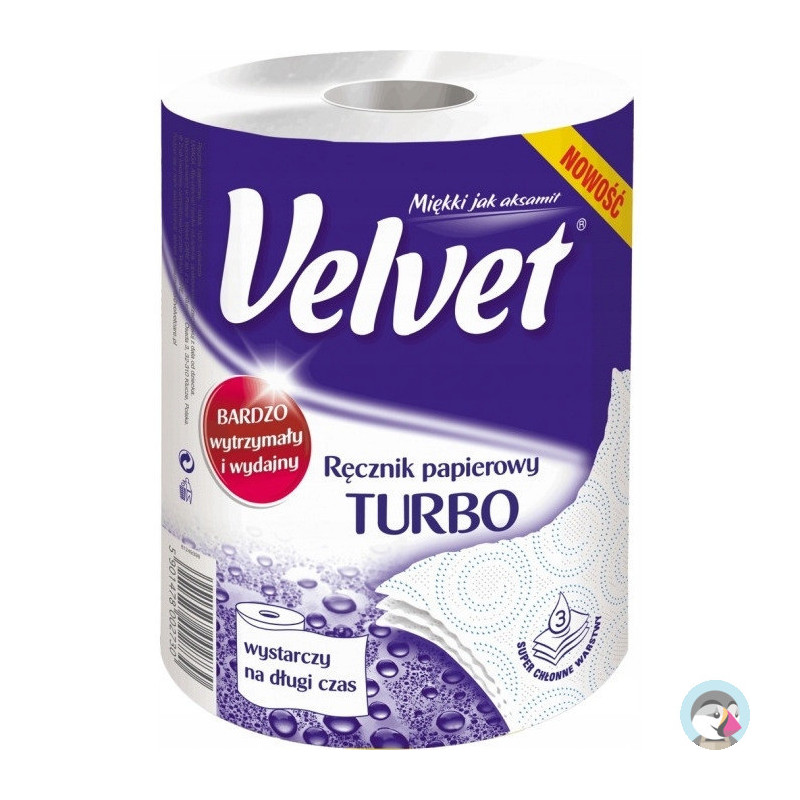 Ręcznik papierowy VELVET TURBO 3 warstwy 300 listków