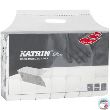 Ręcznik ZZ V-FOLD KATRIN biały 100%celuloza 2w. 150list/20op 232mm 230mm 65968/431463
