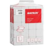 Ręcznik ZZ V-FOLD KATRIN Basic biały 2w makulatura 16g/m2 23x22,4cm 35564/561667 4000skł ZIG ZAG 2