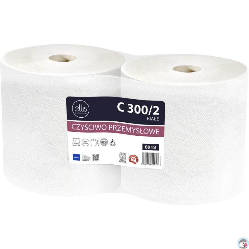 Czyściwo 290m 2warstwy 100%celuloza (2sztuki) ELLIS PROFESSIONAL 0918