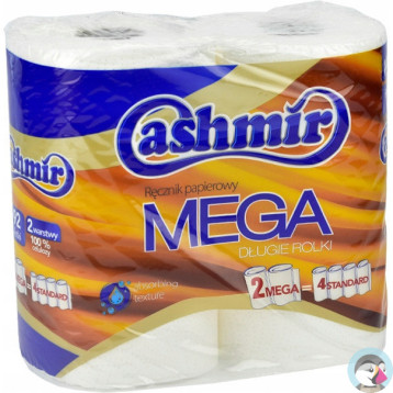 Ręcznik kuchenny CASHMIR MEGA (2 rolki) 2 warstwy 100% celuloza 225301