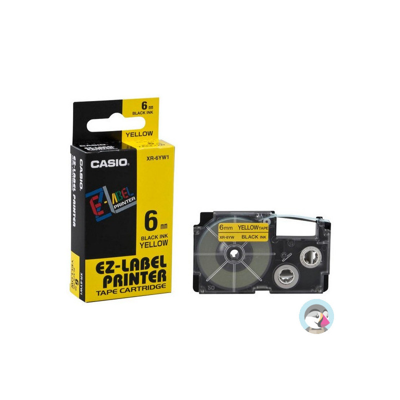 Taśma do D XR 6YW1 żółta CASIO