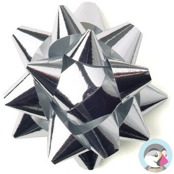 Rozetka 3 7,5cm srebrna (12) ALIGA ROZ-75-SR