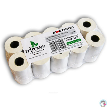 Rolki termiczne 57x15m 10szt EMERSON rt05715wkff zdrowy paragon
