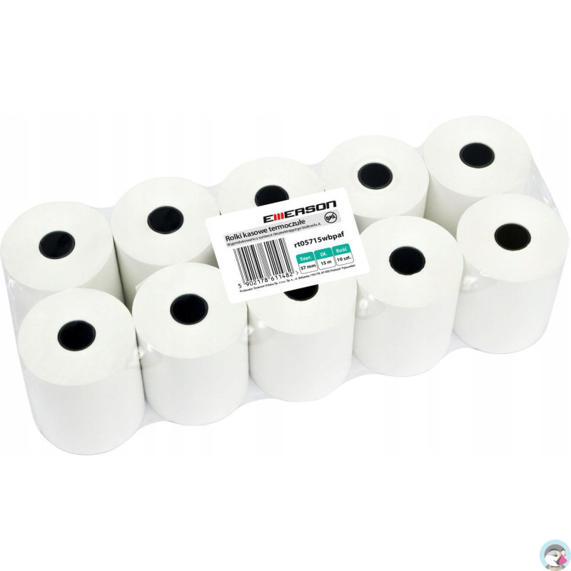 Rolki termiczne 57x15m 10szt EMERSON rt05715wkbpaf BPA free