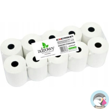 Rolki termiczne 28x25m 10szt. EMERSON rt02825wff zdrowy paragon