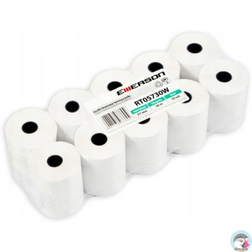 Rolki termiczne 57x20m 10szt EMERSON rt05720wkbpaf BPA FREE bez bisfenolu