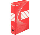 Pudło archiwizacyjne na dokumenty 80mm Standard czerwone 128412 ESSELTE