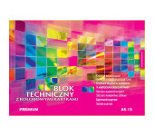 Blok techniczny kolorowy A5 15k PREMIUM 00061 KRESKA