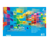 Blok techniczny kolorowy A4 15k PREMIUM KRESKA