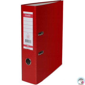 Segregator na dokumenty A4 50mm czerwony z szyną 100551800 BANTEX