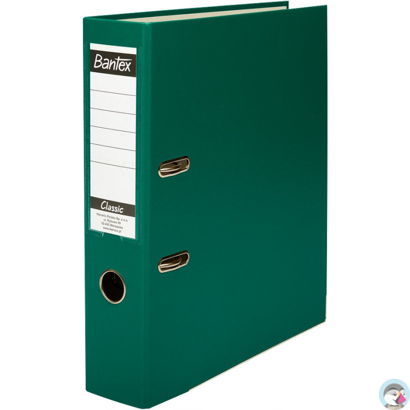 Segregator na dokumenty A4 75mm CLASSIC zielony 400044102 BANTEX BUDGET