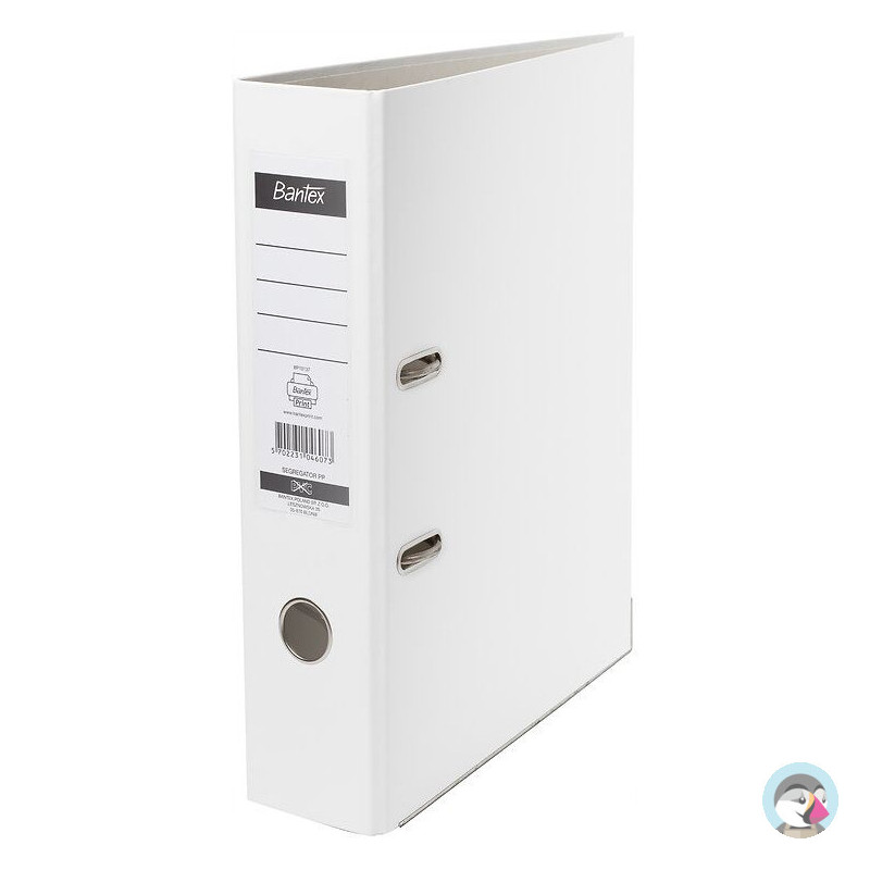 Segregator na dokumenty A4 50mm biały z szyną 100551799 BANTEX