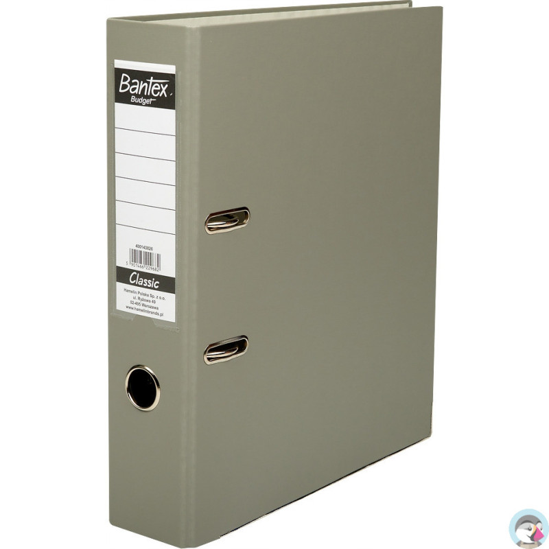Segregator na dokumenty A4 75mm CLASSIC szary 400143826 BANTEX BUDGET