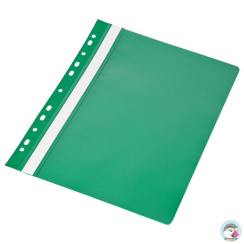 Skoroszyt A4 twardy wpinany typu PVC (10) zielony 0413-0019-04 Panta Plast