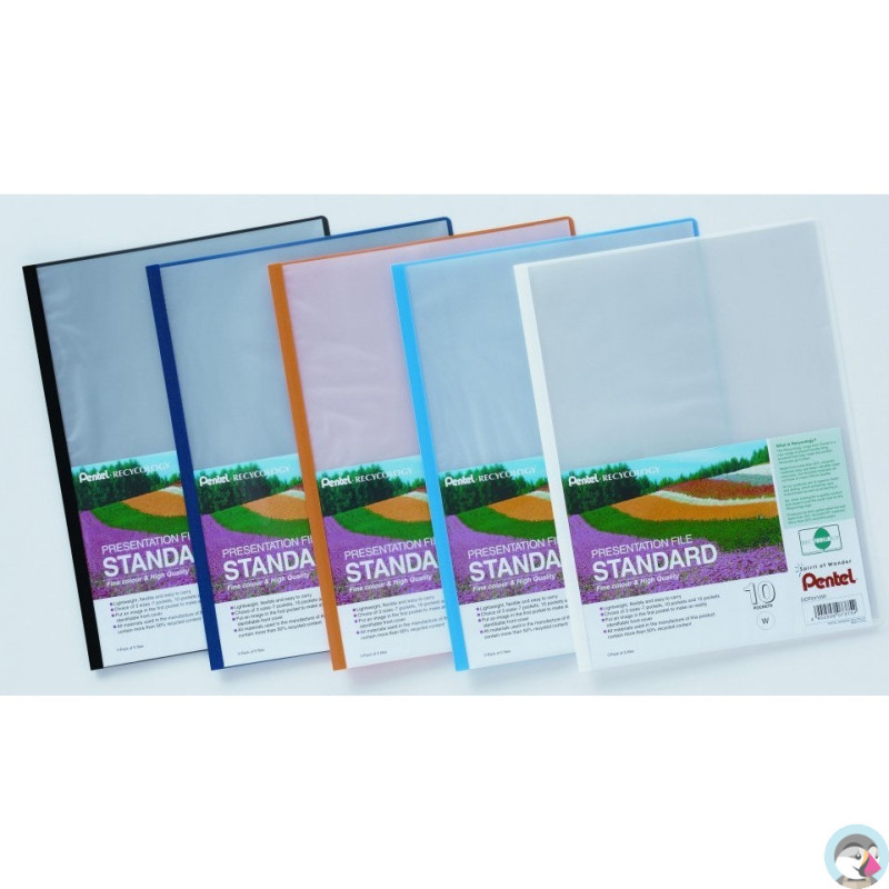 Skoroszyt prezentacyjny STANDARD 10k żółty DCP2410G PENTEL