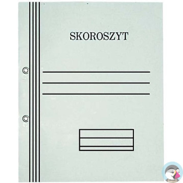 Skoroszyt oczkowy biały A4 pełny 300g 50szt. KIEL-TECH 4-00723