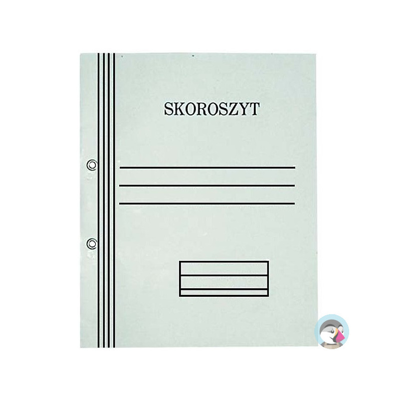 Skoroszyt oczkowy biały A4 pełny 350g 50szt. KIEL-TECH