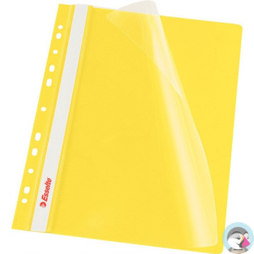 Skoroszyt wpinany ESSELTE żółty 13584 10szt. w folii