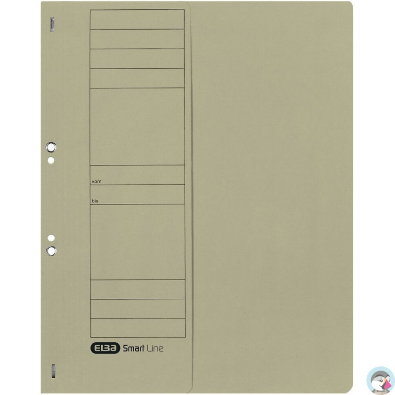 Skoroszyt oczkowy 1/2 A4 szary 100551880 ELBA