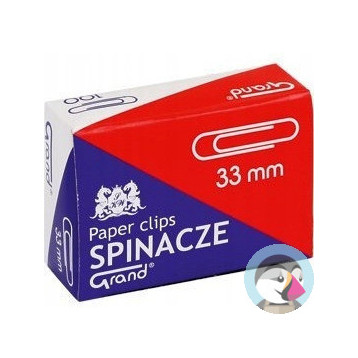 Spinacz R-33 mm GRAND 10op x 100sztuk 110-1382