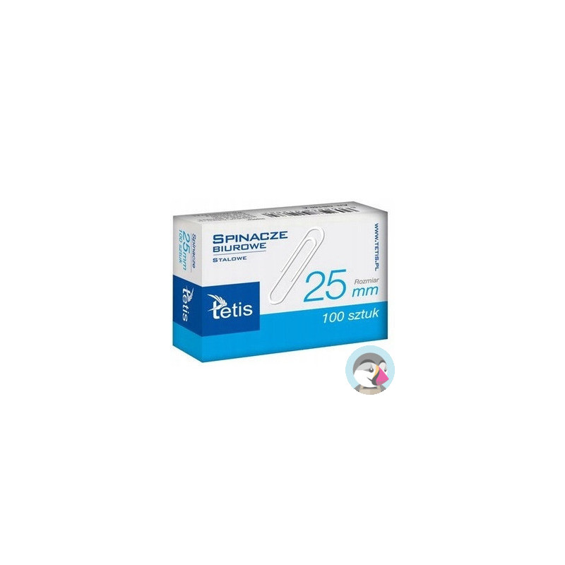 Spinacze biurowe 25mm (100szt.) GS140-A TETIS