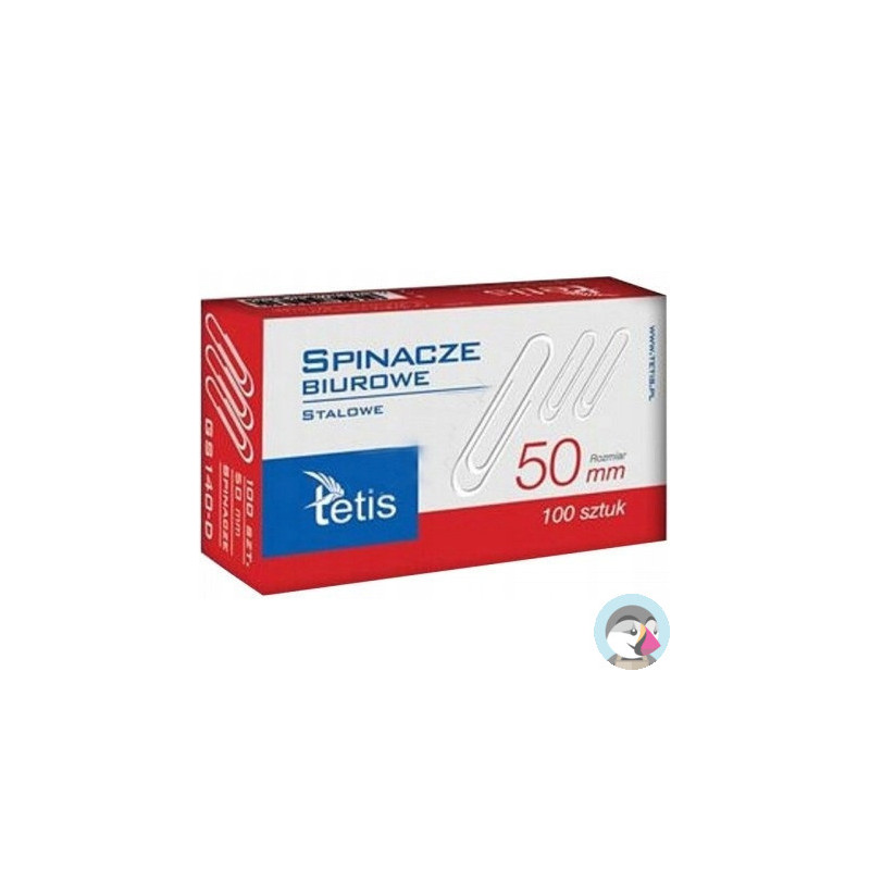 Spinacze biurowe 50mm (100szt.) GS140-D TETIS