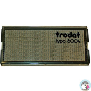 Zestaw czcionek 3mm 6003 POL TRODAT do drukarenek 4911/4912