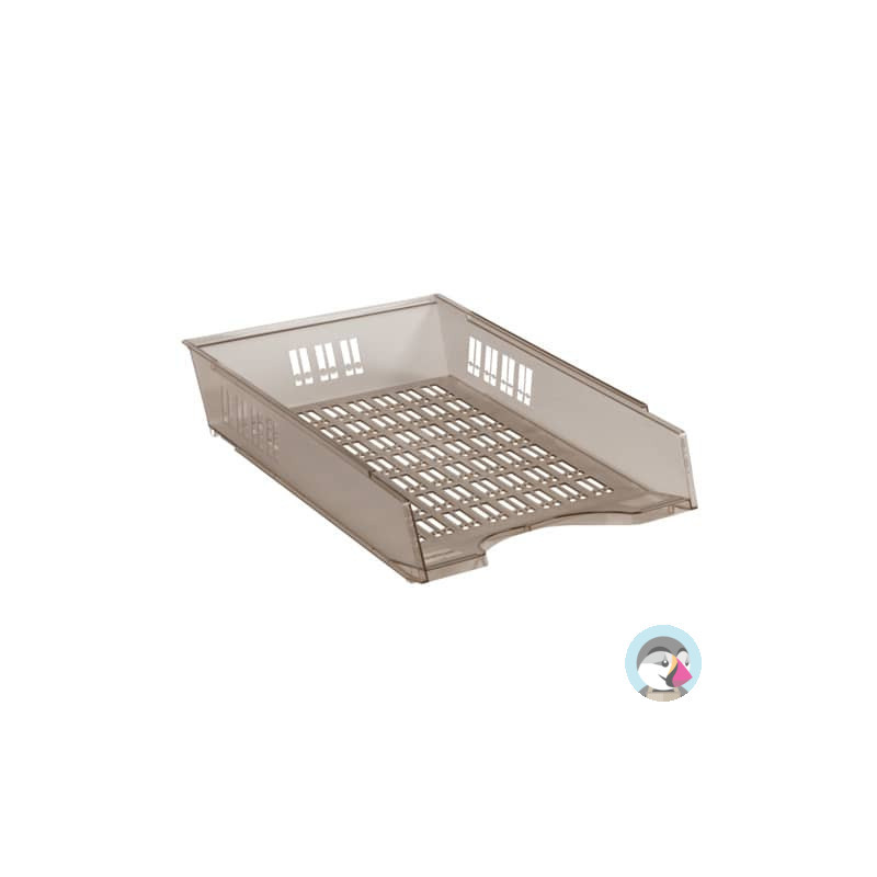 Szufladka na biurko ażurowa, transparentna dymna 370x256x70mm 7470001-37 DONAU