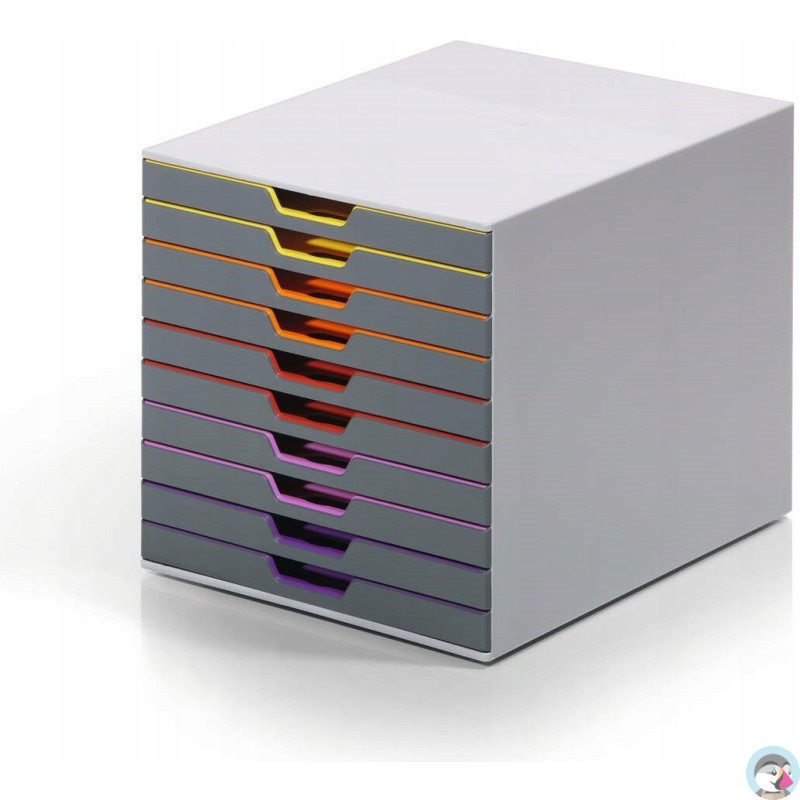 Pojemnik VARICOLOR z 10 kolorowymi szufladkami 761027 DURABLE