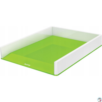 Półka na dokumenty LEITZ WOW dwukolorowa zielona 53611054/53611064