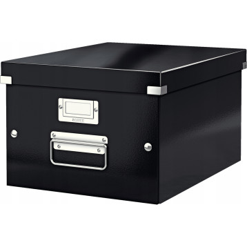 Pudełko do przechowywania Click&Store A4 WOW czarne 200x281x370mm 60440095 LEITZ Pudełko do przechowywania Click&Store A4 WOW czarne 200x281x370mm 60440095 LEITZ