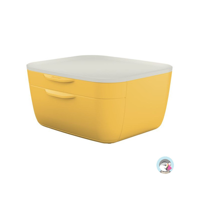 Pojemnik z szufladami Cosy, żółty 53570019