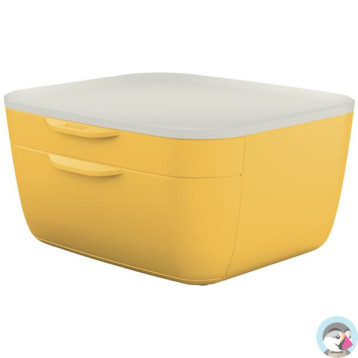 Pojemnik z szufladami Cosy, żółty 53570019
