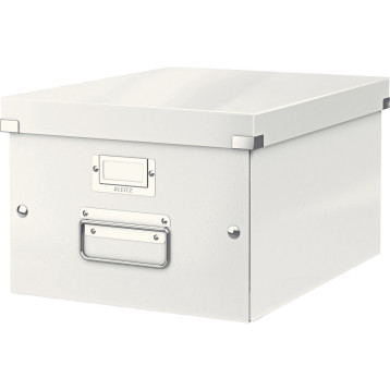 Pudełko do przechowywania Click&Store A4 WOW białe 200x281x370mm 60440001 LEITZ Pudełko do przechowywania Click&Store A4 WOW białe 200x281x370mm 60440001 LEITZ