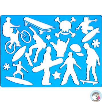 Szablon SPORT-SKATEBOARD 9820/11 KOH-I-NOOR