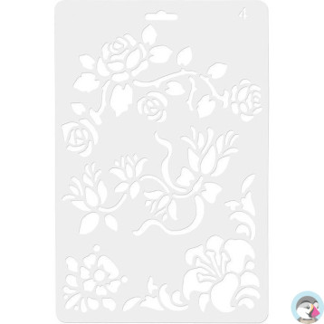 Szablon 04 ROZKWITAJĄCE KWIATY KOH-I-NOOR KOE-224181-00104