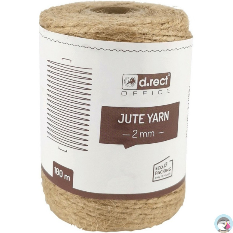 Sznurek jutowy 2mm / 100m szpula 800157 d.rect