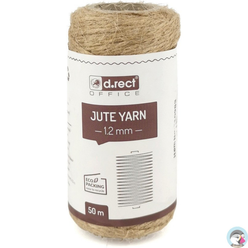 Sznurek jutowy 1.2mm / 50m szpula 800154 d.rect